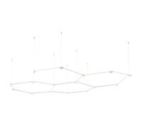 LED Ceiling Light Height Adjustable Ceiling Light Living Room Lamp White L 248 cm