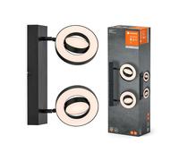 Led Ceiling Light Lamp Spotlight Saturn Black 21W 2180lm Warm-Cool White