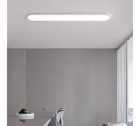 LED Ceiling Light Linear Aluminium Ceiling Lamp Modern Acrylic 2.8CM Ultra Slim Ceiling Light Full Spectrum Minimalist Ceiling Light for Bedroom Kitchen Closet Hallway (120CM,White Neutral Light)