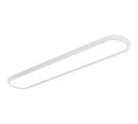 LED Ceiling Light Linear Aluminium Ceiling Lamp Modern Acrylic 2.8CM Ultra Slim Ceiling Light Full Spectrum Minimalist Ceiling Light for Bedroom Kitchen Closet Hallway (120CM,White White Light)