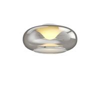 LED Ceiling Light 'Mijo' (Modern) in Silver Made of Glass for e.g. Bedroom (1 Light Source,) from Lucande | Ceiling lamp, lamp