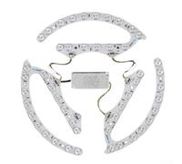 LED Ceiling Light Module 3-Color Dimmable Replacement Kit with Magnetic Installation and Optical Lens for Home Office Repair 72W 96W 120W 144W(3PCS)