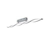 LED Ceiling Light 'Roan' dimmable (Modern) in Silver for e.g. Living Room & Dining Room from Lucande | Ceiling lamp, lamp