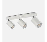Led Ceiling Light Rotatable Ceiling Spotlight Modern Flush Mount Light Fitting Complete with Gu10 Light Bulbs for Kitchen, Living Room, Bedroom,White+White Light-1 Head/White+Warm Light/3 He
