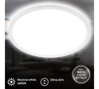 LED Ceiling Light Round Panel Lamp Kitchen Hallway Daylight 4000K 420mm White [EEK: D]