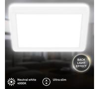 LED Ceiling Light Square Slim Panel Lamp 12W Hallway Kitchen 190x190mm White [EEK: E]