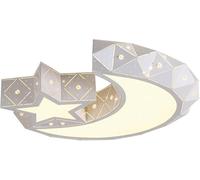 LED Ceiling Light - Star Moon Room Light for Boys and Girls - Modern Simple Master Bedroom Lighting