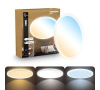LED Ceiling Light Ultra Slim Panel CCT Colour Changing Dimmable 22W 3000lm IP44
