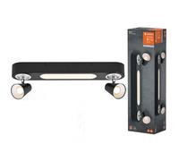 LED Ceiling Light Wall Lamp Decor 2 Spot Neptune Black 20W 1630lm Warm White