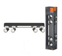 LED Ceiling Light Wall Lamp Decor Neptune Black 27W 2570lm Warm White swiveling