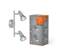 Led Ceiling Light Wall Lamp Spotlight Silver 2 x 2.6W GU10 460lm Warm White