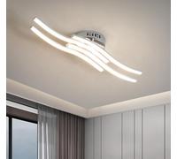 Led Ceiling Light Wave 24W 2000 Lumen Cool Light Modern Chandelier