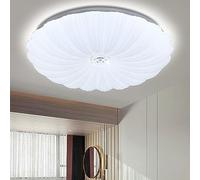 LED Ceiling Light with Remote, Dimmable Flower-Shaped Pendant, 27W/45W/60W, Acrylic Petal Chandelier, Modern Living Room Lighting, Elegant Home Decor.