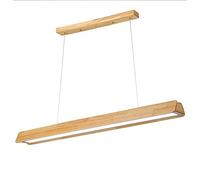 LED Ceiling Light Wood Pendant Lighting Fitting with Hanging Acrylic Lamp Shade, 12W Modern Indoor Chandelier, Living Room Dining Room Office Wooden Pendant Lights Chaser of Light
