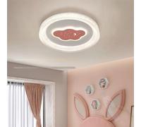 LED Ceiling Lights Kids Room Creative Cartoon Ceiling Lamps with Remote Control Dimmable Cloud Stars Ceiling Lighting for Nursery Girls & Boy Bedroom Living Room 3000K-6500K