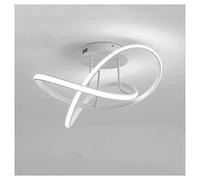 LED Ceiling Lights Modern Ceiling Light 48W 3360 Lm Elegant Swirl Light Geometric Modeling Design Acrylic Panel Lighting Fixture for Home Living Room Kitchen Bedroom Living Room,White 6500K