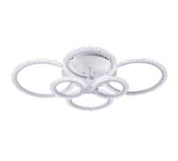 Led Ceiling Lights White Chandelier Dimmable Remote Control 76Cm