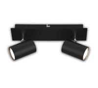 BRILONER - Ceiling Light, EEC A Light Source, Adjustable, 3000K Warm White, 2,5 W, 450 Lumens Each, Ceiling Lamp, Living Room Lamp, Bedroom, Kitchen, 29 cm, Black