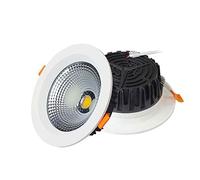 LED Ceiling Spotlight 2 Pcs Flush Mounted Display Downlight, Aluminum Housing Recessed Spot Lighting Indoor, Living Room Corridor Gallery Directional Spotlights