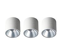 LED Ceiling Spotlight IP65 Waterproof Directional Ceiling Light Fixtures, 7W Surface Mounted Downlight, Gallery Picture Lighting, 3 Packs Spotlights Bathroom Downlights