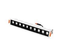 Led Ceiling Spotlights, Rectangular White Indoor Flush Spot Light, Not Dimmable, Not Battery Powered, Hard Wiin Ac 86-265V High Brightness/3000K_3 Lights