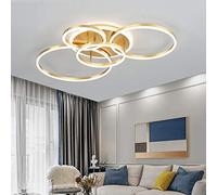 LED Chandelier, 109W Round LED Ceiling Light Lamp Flush Mount Hanging Cool White Lamp for Bathroom Living Room Lobby Bedroom Dining Room Corridor Comfortable Anniversary