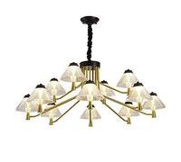 Led Chandelier 8 Lights Nordic Sputnik Adjustable Pendant Lighting Fixture Gold Hanging Ceiling Light Fixture for Kitchen Dining Room Living Room,Tricolor Light,8 Lights