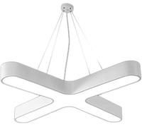 LED Chandelier, Acrylic Ceiling Hanging Lighting White Light Office Art Deco Lamps Cruciform Pendant Lights Building,Luxury