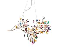 LED Chandelier Lamp Sputnik Chandelier Agate Firefly Chandelier High Brightness Chandeliers Pendant Light Ceiling Light Fixtures 9 11 Light Hanging Lamp with 33.4" LED Chandelier Ceili,