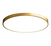 LED Chandeliers, All Copper LED Ceiling Light Ultra-Thin 1.5in Flush Mount Fixture 3 Adjustable Color Light Saving Ceiling Light Easy to Install Lighting Fixtures for Corridors, Bedrooms, Study,(30cm