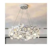 Led Chandeliers Compatible with Living Room Dining Room Luxury Crystal Pendant Lamps Bedroom Decor Ceiling Hanging Light Ceiling Chandelier,Hanging Light(D56cm,Warm White)
