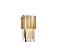 LED Chandeliers Postmodern Stainless Steel Crystal Round Design Lighting Glossy Hanging Lamps Hall Light Hotel, Living Dining Room, Bedroom Chandelier for Livin