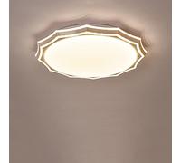 LED Chandeliers, Ultra-Thin Round Led Bedroom Ceiling Light Three-Color Light-Changing Simple Modern Living Room Ceiling Lighting Master Bedroom Room Lamp Home Decorat Lighting(White)