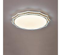 LED Chandeliers, Ultra-Thin Round Led Bedroom Ceiling Light Three-Color Light-Changing Simple Modern Living Room Ceiling Lighting Master Bedroom Room Lamp Home Decorat Lighting(Blue)