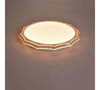 LED Chandeliers, Ultra-Thin Round Led Bedroom Ceiling Light Three-Color Light-Changing Simple Modern Living Room Ceiling Lighting Master Bedroom Room Lamp Home Decorat Lighting(Brown)