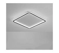 LED Chaners, Led Ceiling Light for Living Room Bedroom Home Black White Rectangular Modern Minimalist Style Design Flush Mount Ceiling Lamp (Color : Black, Size : Rectangle-90x50cm) (White Square50x5