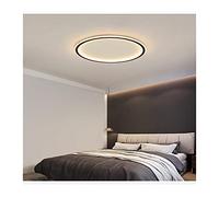 LED Chaners, Led Ceiling Light for Living Room Bedroom Home Black White Rectangular Modern Minimalist Style Design Flush Mount Ceiling Lamp (Color : Black, Size : Rectangle-90x50cm) (White Square40x4