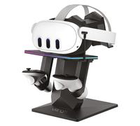 LED Charging Stand for Meta Quest 3S, Quest 3, Quest 2 & Quest Pro Venom Black One Size