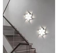 LED Children's Room Wall Lights 24W 6500LM Mordern Aluminum Wall Sconce Creative Petals Design Acrylic 5 Lights Flower Shape for Living Room Dining Room | 18CM