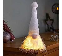 Led Christmas Gonk Nordic Santa Decoration - White