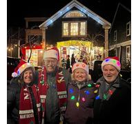 Led Christmas Hat |11.02 * 14.96in Plush Christmass Light-Up Hatt | Soft, Classic, Christmass, Cosplay Hatt | Christmas Led Party Hat For Adults, Kids