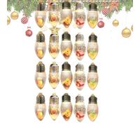 LED Christmas Lights Battery Powered | Snow Fairy Globe Lights,Holiday Ornament for Party Patio Backyard Fence Indoor Window Wedding Garden