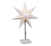 LED Christmas Star Table Lamp - 35 x 47 cm - Star Light with 8 Warm White LEDs - Battery Operated