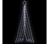 LED Christmas Tree, 339 Cold White Lights, 180cm Tall, 8 Lighting Effects, Indoor Outdoor Artificial Holiday Decoration with Star