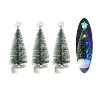 LED Christmas Tree Artificial Snow Simulation Pine Tree Desktop Decorative Christmas Ornaments Decoration LED Decoration