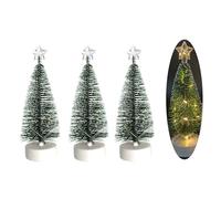 LED Christmas Tree Artificial Snow Simulation Pine Tree Desktop Decorative Christmas Ornaments Decoration LED Decoration