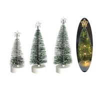 LED Christmas Tree Artificial Snow Simulation Pine Tree Desktop Decorative Christmas Ornaments Decoration LED Decoration