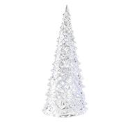 LED Christmas Tree Decor - 7 Color Changing Nightlight, Crystal Ornament
