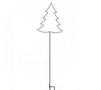 Led Christmas Tree Garden Stake - Black