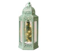 LED Christmas Tree Lantern Green Battery Operated 30cm Xmas Light Decor